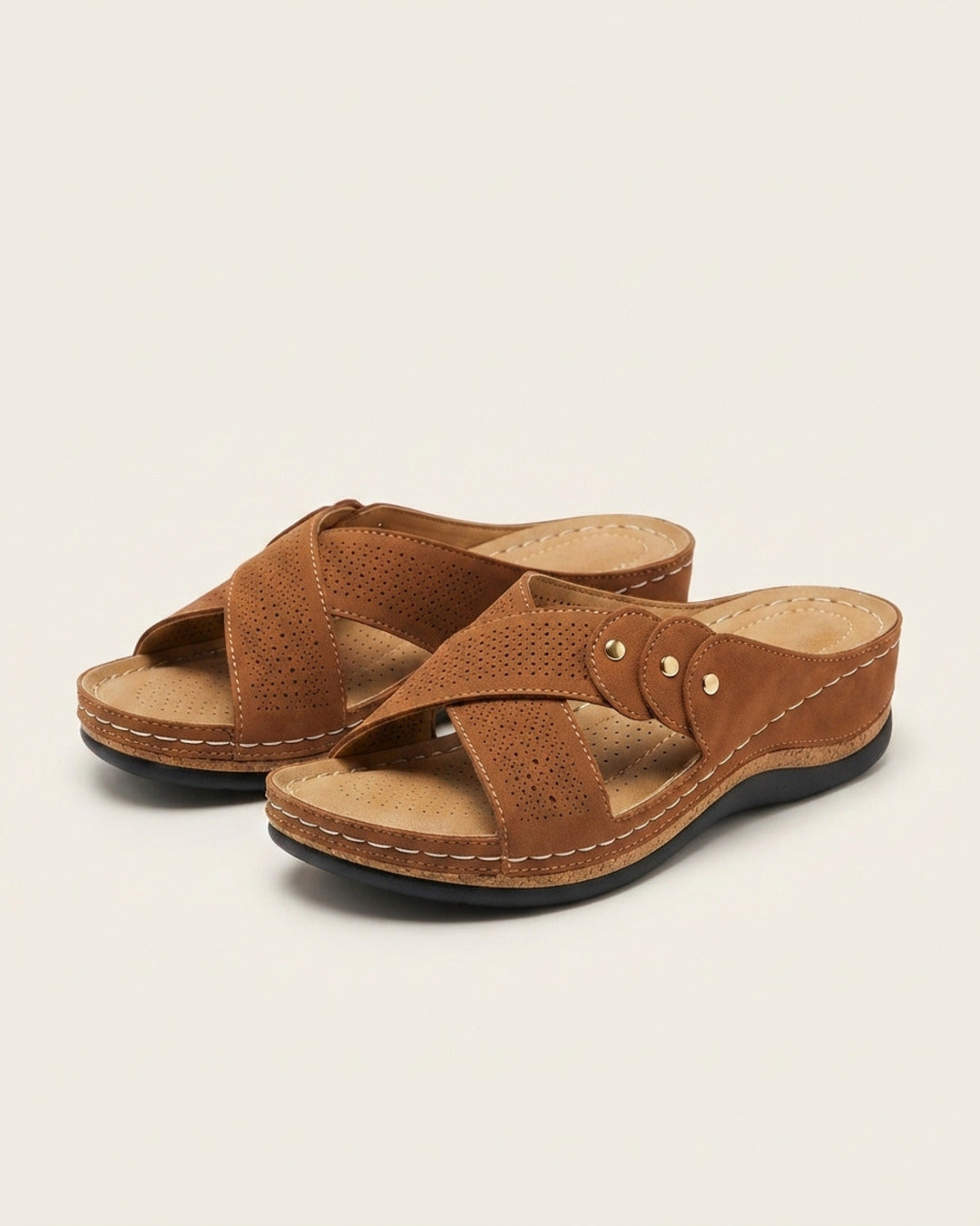 Sandalias Komfora marrón