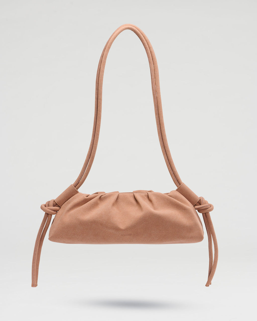 Bolso Dumpling ante rosa palo