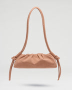 Bolso Dumpling ante rosa palo