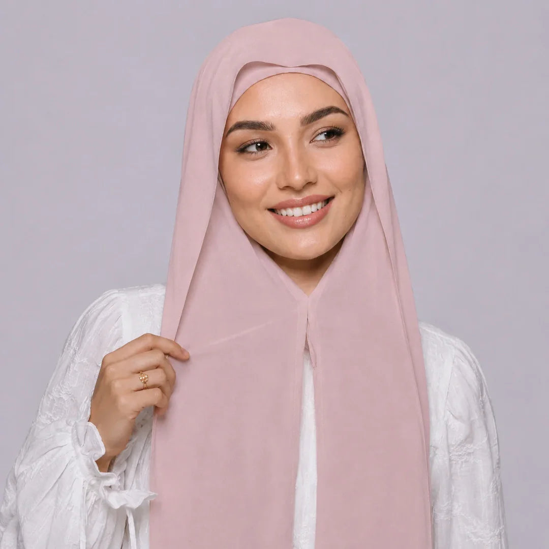 Hijab instantáneo Rosa Palo