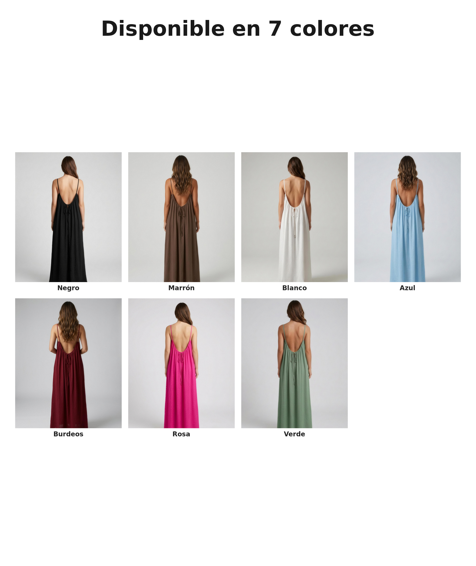 7 colores disponibles