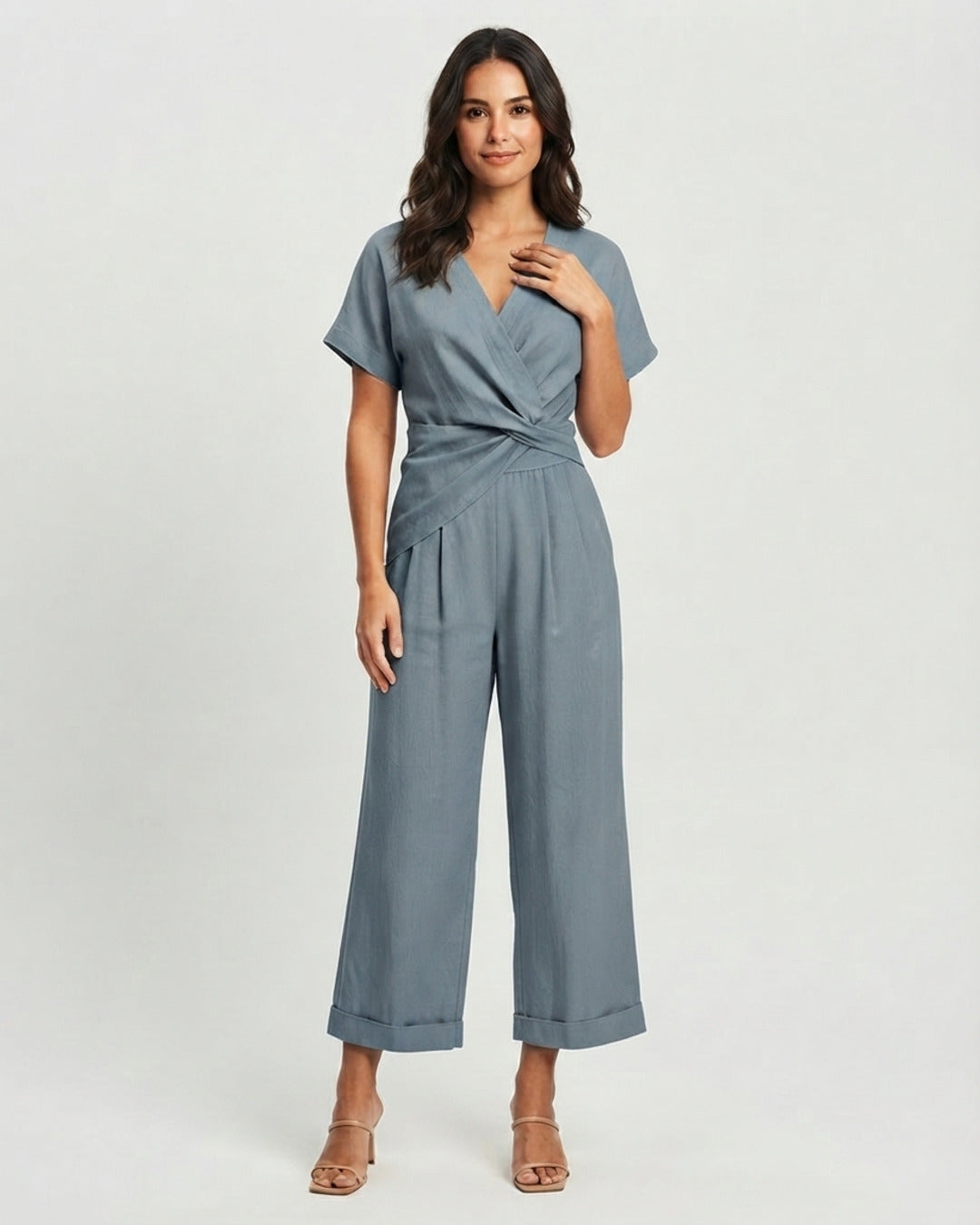 Conjunto Colleen Azul modelo frente