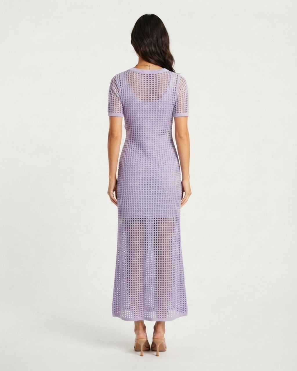 Vestido maxi cut-out modelo espalda