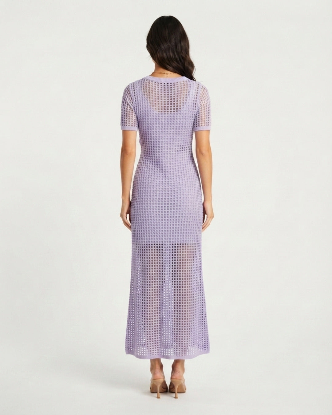 Vestido maxi cut-out modelo espalda