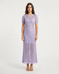 Vestido maxi cut-out modelo frente