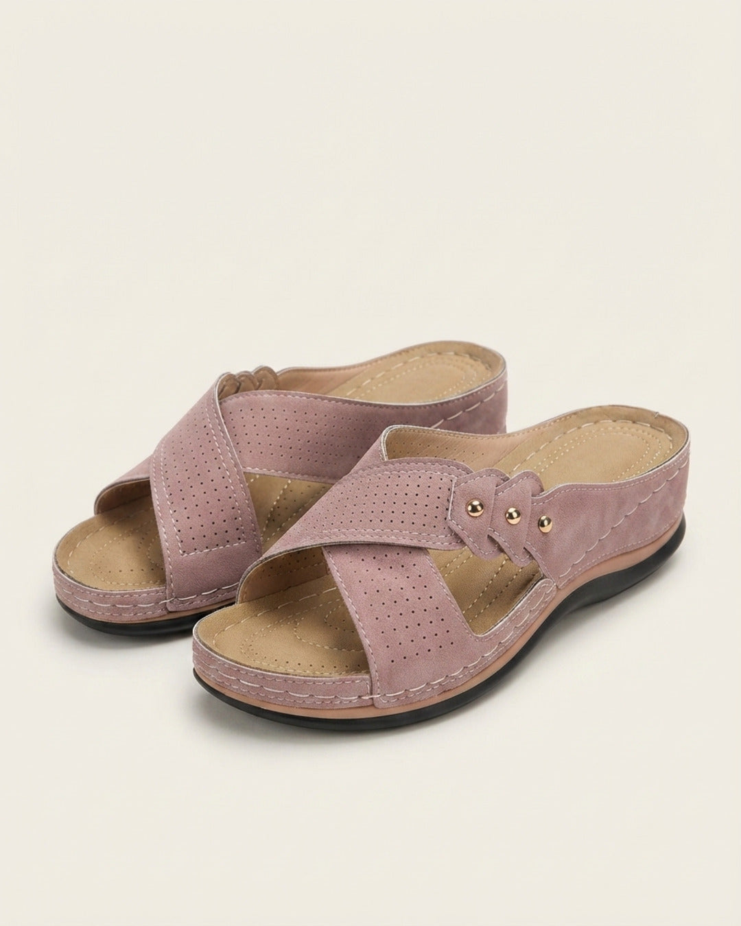 Sandalias Komfora rosa