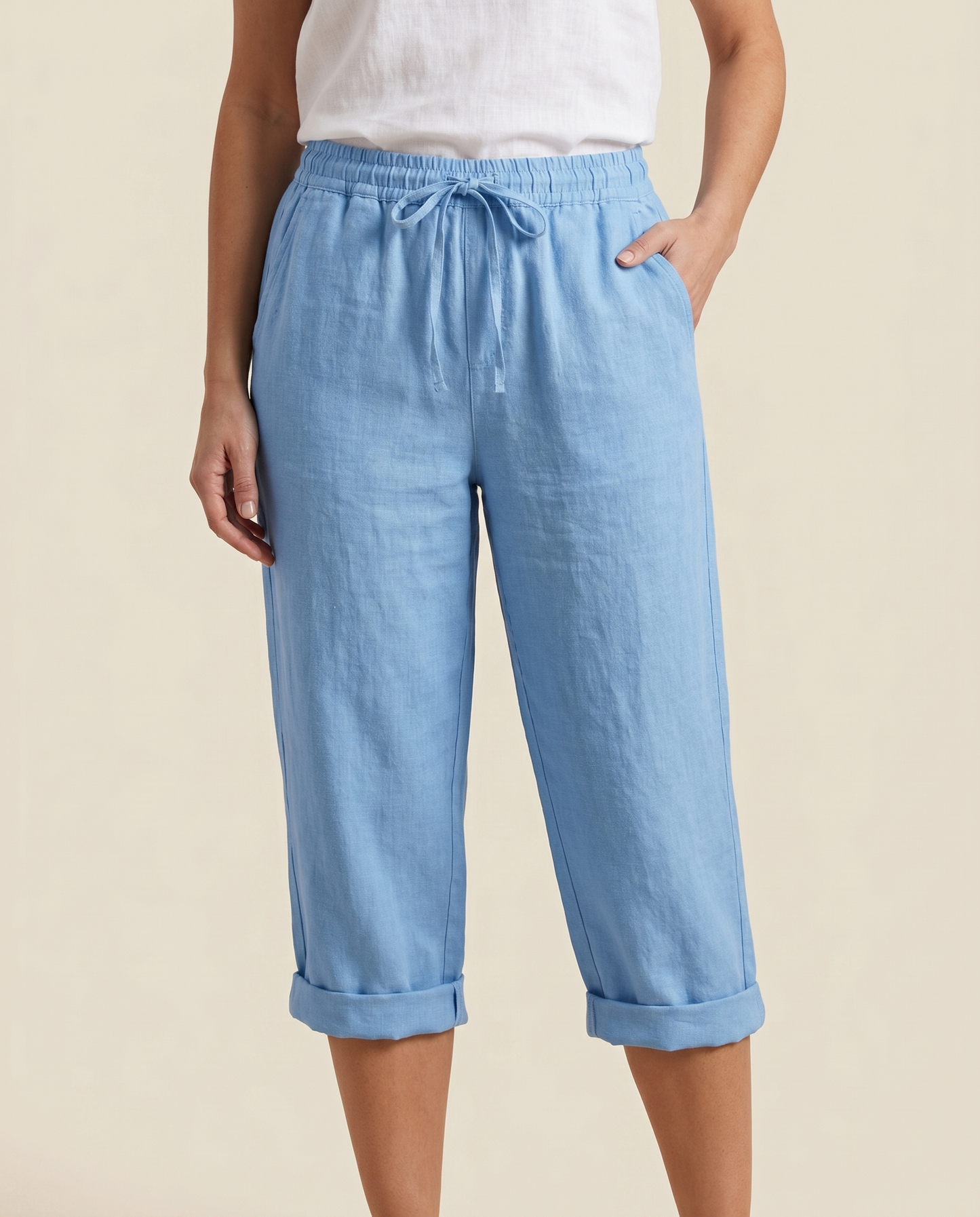 Capris azul cielo