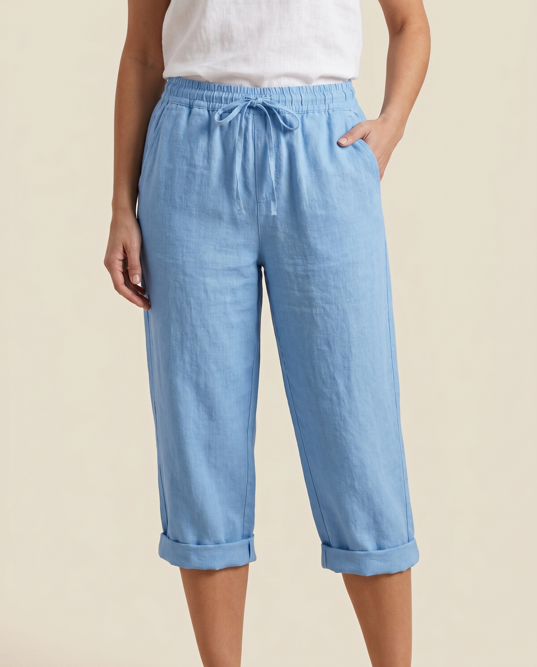 Capris azul cielo