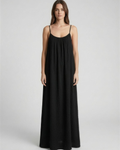 Vestido negro de frente