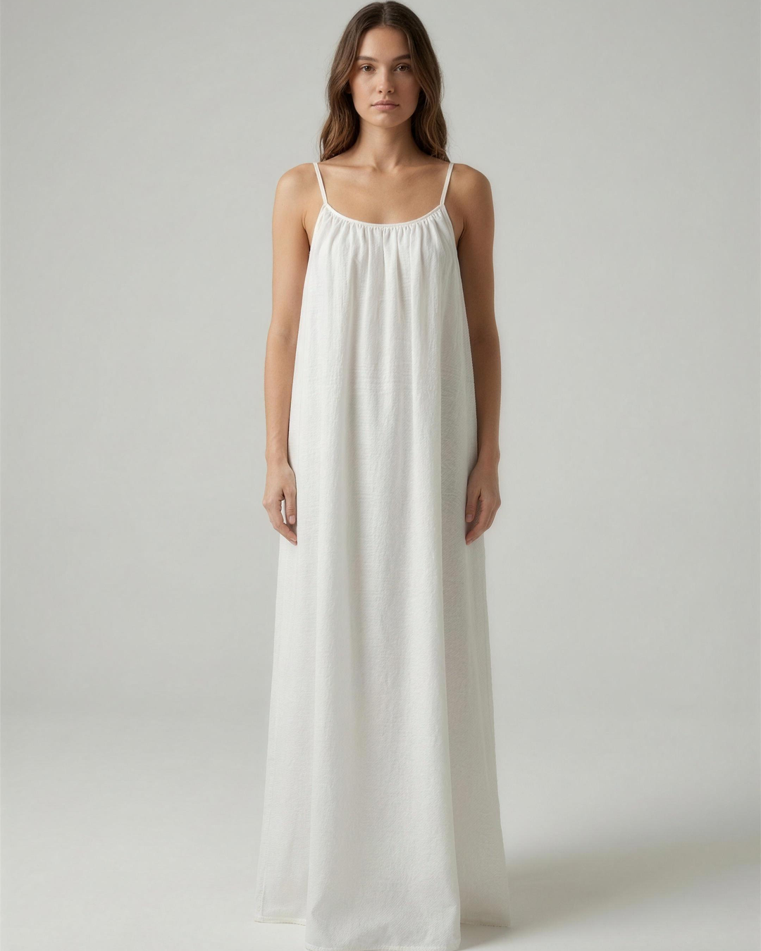 Vestido blanco de frente