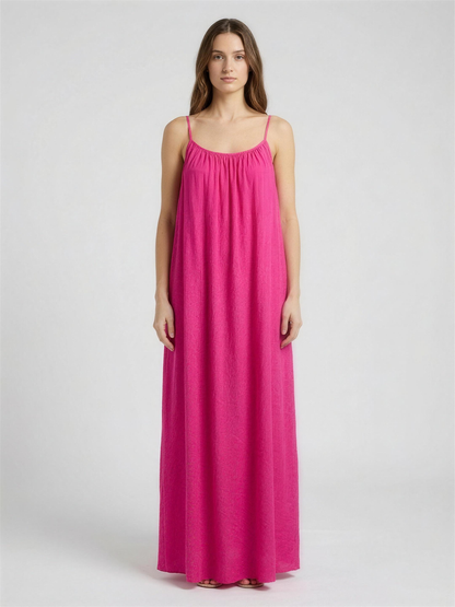 Vestido rosa frente
