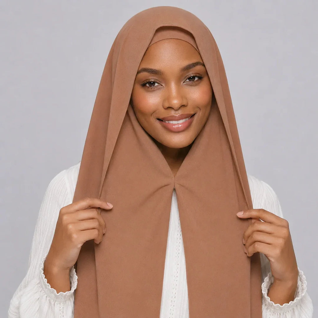 Hijab instantáneo praliné modelo