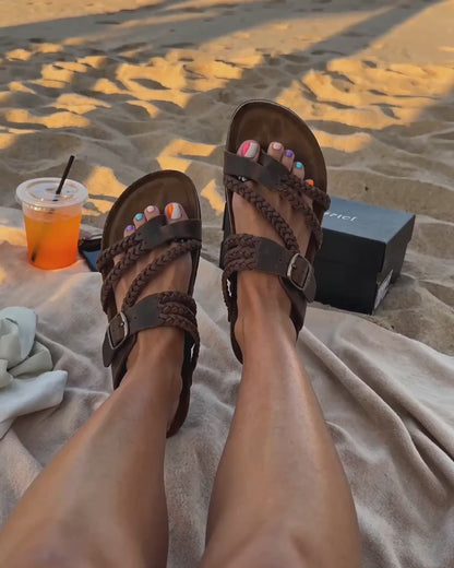 Sandalias de Corcho Trenzado SERENITY — Mujer