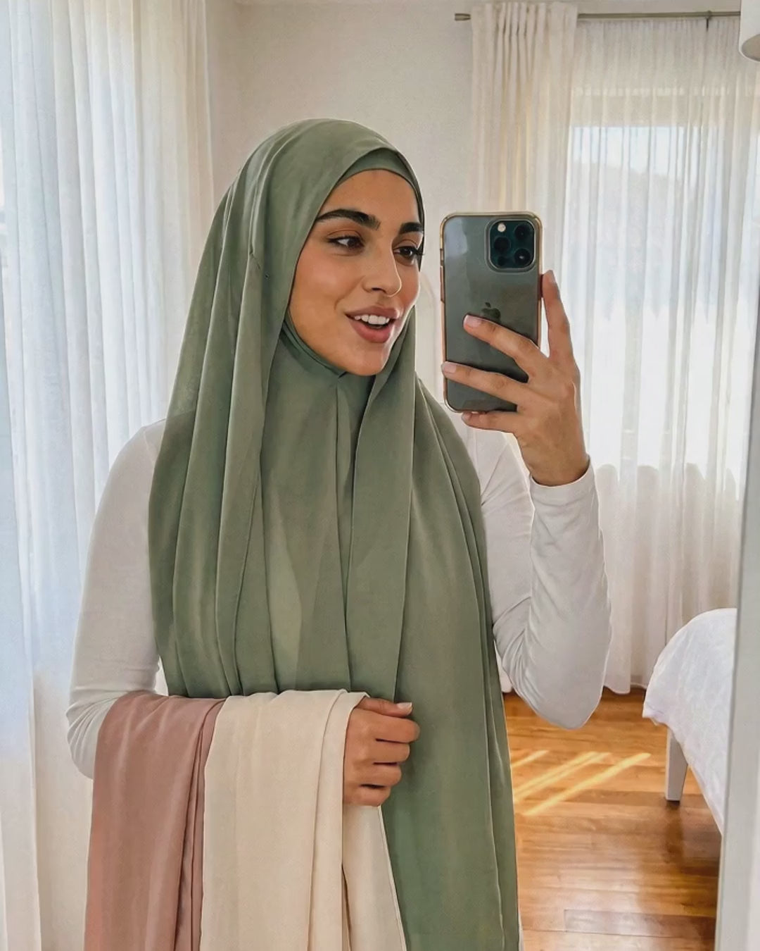 Hijab instantáneo video colores
