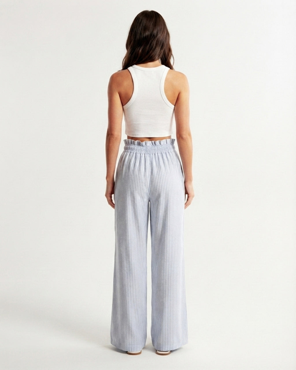 Conjunto rayas modelo espalda