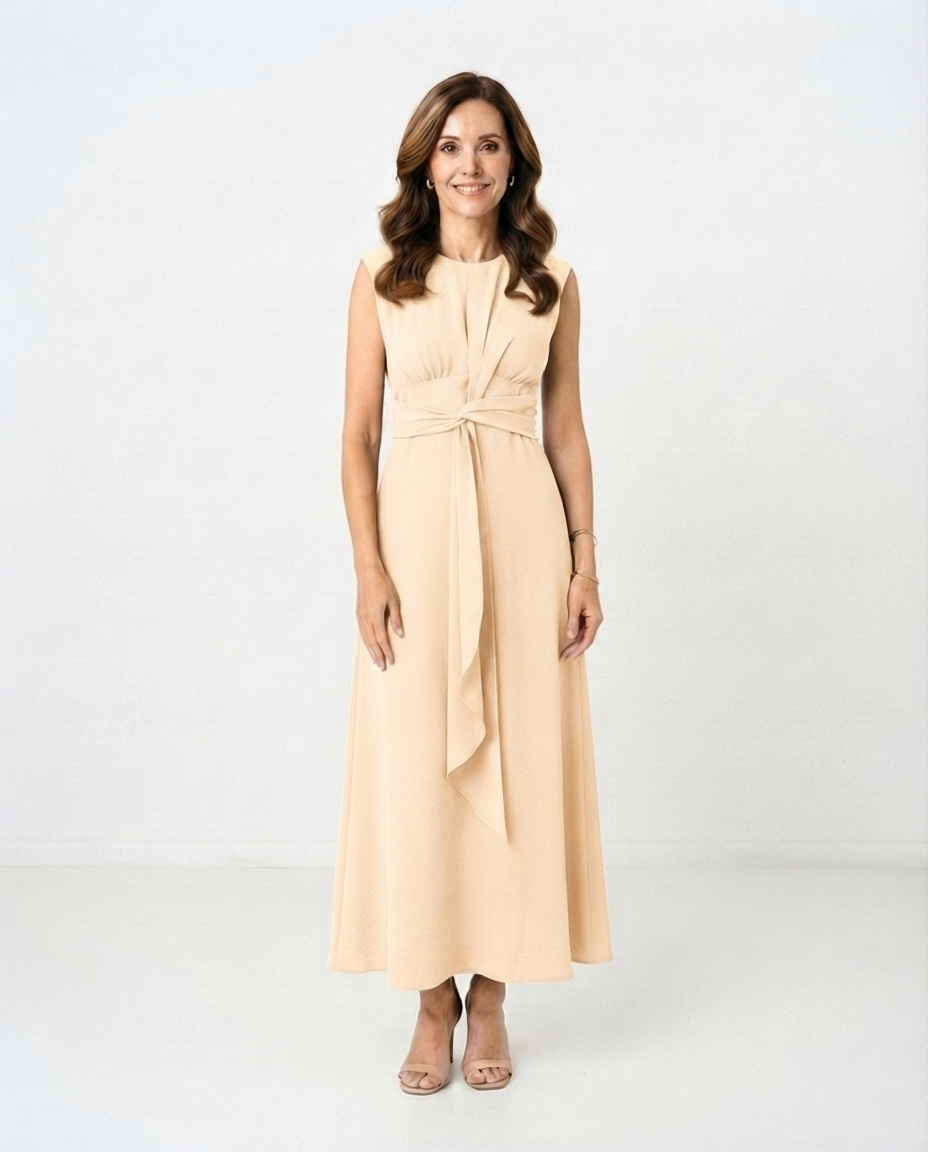 Vestido Reese albaricoque