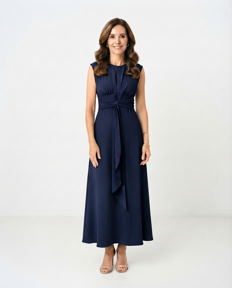 Vestido Reese azul marino