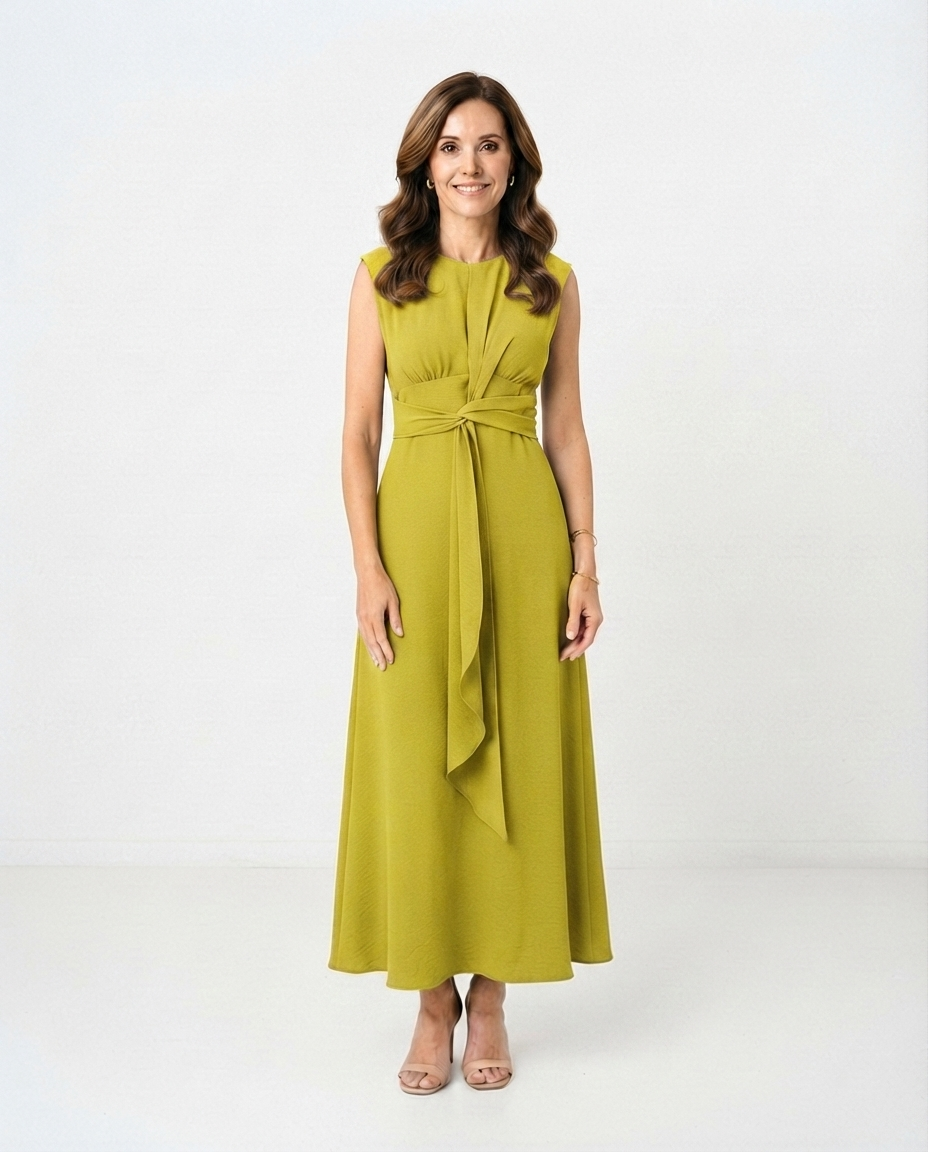 Vestido Reese verde oliva