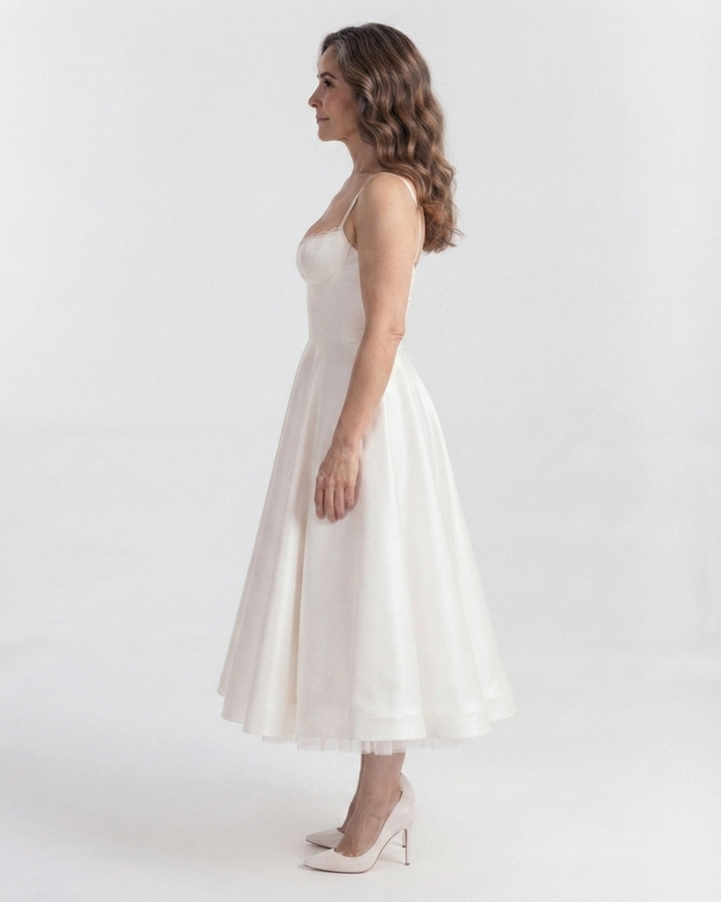 Vestido Selene de tul - costado