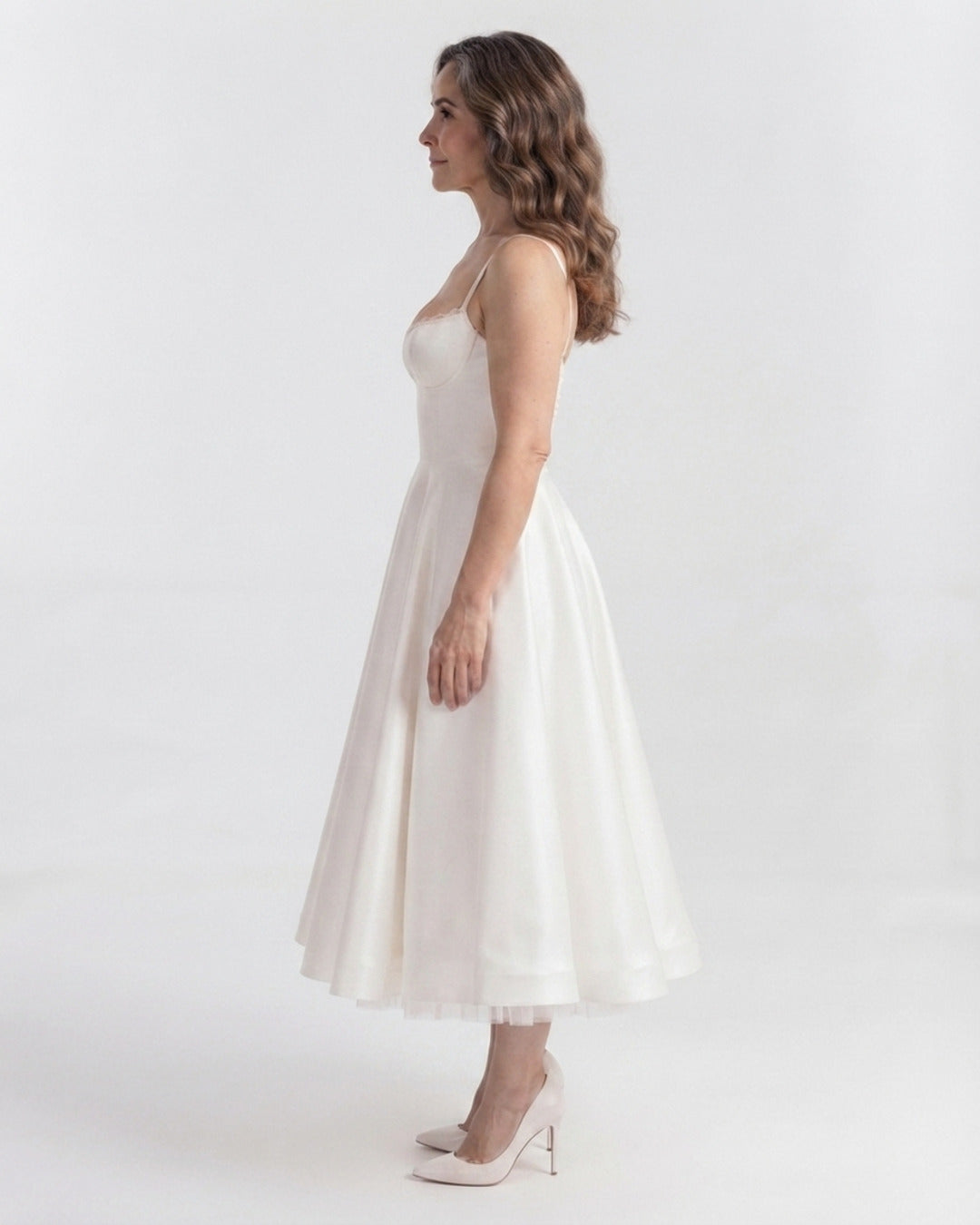 Vestido Selene de tul - costado